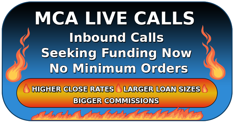 MCA Live Transfers MCA Live Transfers have higher close rates than any other types of merchant cash advance leads.